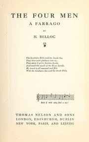 Cover of: The  four men by Hilaire Belloc