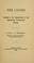 Cover of: The causes leading to the organization of the Cumberland Presbyterian church