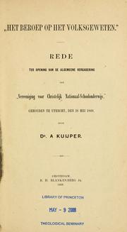 Cover of: Het beroep op het volksgewetern by Abraham Kuyper