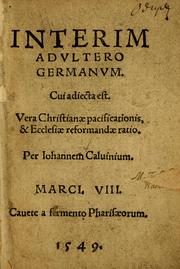 Cover of: Interim adultero germanum by Jean Calvin