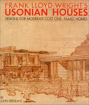 Cover of: Frank Lloyd Wright's Usonian Houses by John Sergeant