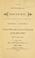 Cover of: An historical discourse delivered in compliance with a resolution of the general assembly in the First Presbyterian Church, Salem, New Jersey, July 16th, 1876