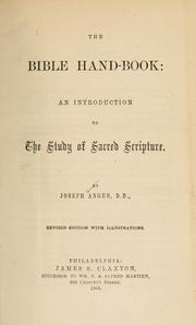 Cover of: The Bible hand-book by Angus, Joseph