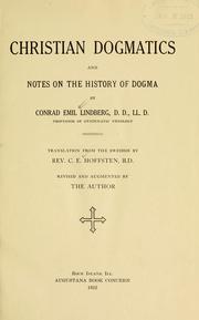 Cover of: Christian dogmatics and notes on the history of dogma