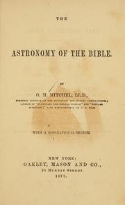 Cover of: The Astronomy of the Bible by O. M. Mitchel