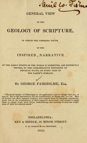 A general view of the geology of scripture... by George Fairholme