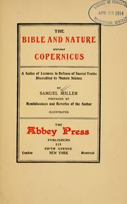 Cover of: Bible and nature versus Copernicus | Samuel Miller