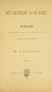 Cover of: Het Calvinisme en de Kunst. by Abraham Kuyper