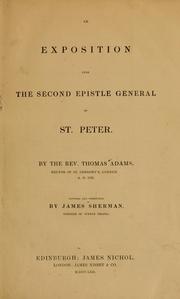 Cover of: An exposition upon the Second epistle general of St. Peter by Thomas Adams