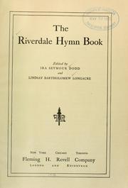 Cover of: The Riverdale hymn book