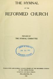 Cover of: The Hymnal of the Reformed Church by Reformed Church in the United States