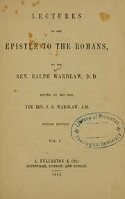 Cover of: Lectures on the Epistle to the Romans ...