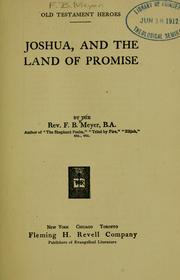 Cover of: Joshua, and the land of promise.