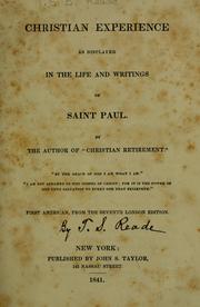 Cover of: Christian experience by Thomas Shaw Bancroft Reade