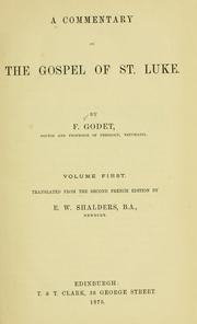 Cover of: commentary on the Gospel of St. Luke