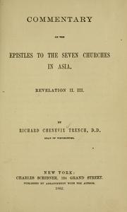 Cover of: Commentary on the epistles to the seven churches in Asia: Revelation II, III