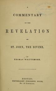 Cover of: A commentary on the Revelation of St. John: the Divine.