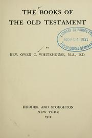 Cover of: books of the Old Testament