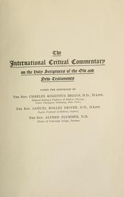 Cover of: A critical and exegetical commentary on Numbers. by George Buchanan Gray