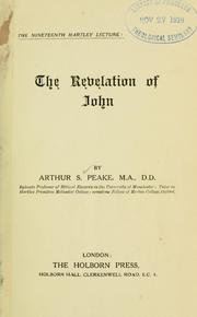 Cover of: The Revelation of John. by Peake, Arthur S.