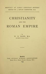 Cover of: Christianity and the Roman empire