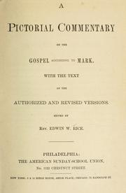 Cover of: A pictorial commentary on the Gospel accoding to Mark.