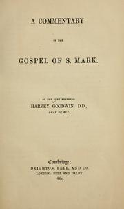 Cover of: A commentary on the Gospel of S. Mark ...