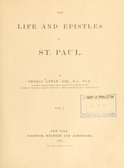Cover of: The life and Epistles of St. Paul by Thomas Lewin