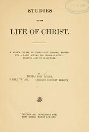 Cover of: Studies in the life of Christ.