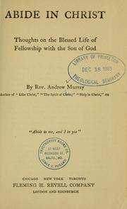 Cover of: Abide in Christ by Andrew Murray