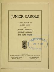 Cover of: Junior carols by 