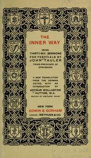 Cover of: The inner way. by Tauler, Johannes