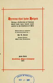 Cover of: Hymns that have helped by W. T. Stead