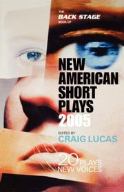 Cover of: The Back Stage Book of New American Short Plays 2004