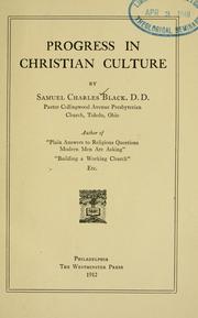 Cover of: Progress in Christian culture