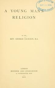 Cover of: young man's religion