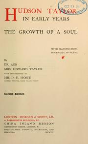 Cover of: Hudson Taylor in early years by Frederick Howard Taylor