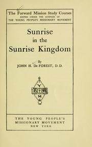 Cover of: Sunrise in the Sunrise kingdom