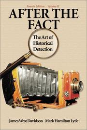 Cover of: After the Fact by James West Davidson, Mark H. Lytle