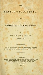 Cover of: The church's best state, or, Constant revivals of religion