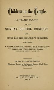 Children in the temple by H. Clay Trumbull