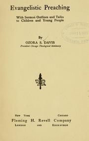 Cover of: Evangelistic preaching by Ozora Stearns Davis, Ozora Stearns Davis