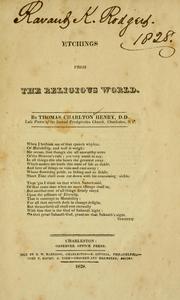 Etchings from the religious world by T. Charlton Henry