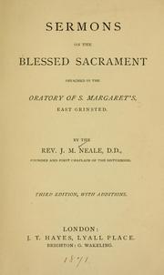 Cover of: Sermons on the blessed Sacrament.