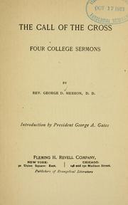 Cover of: call of the cross: four college sermons.
