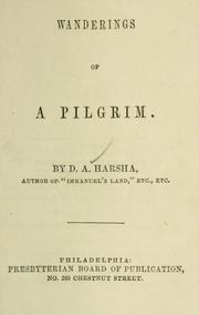 Cover of: Wanderings of a pilgrim