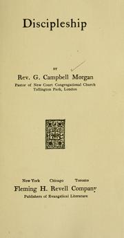 Cover of: Discipleship by Morgan, G. Campbell