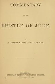 Cover of: Commentary on the epistle of Jude.