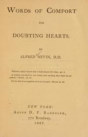 Cover of: Words of comfort for doubting hearts
