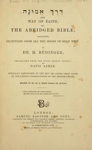 The way of faith, or, The abridged Bible cover